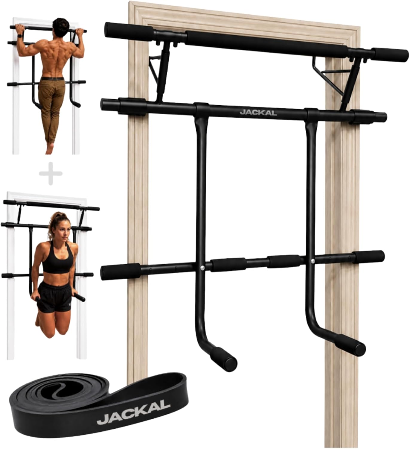 Door Pull Up Bar No Screw - Multifunctionele pull-up- en dip-station voor de