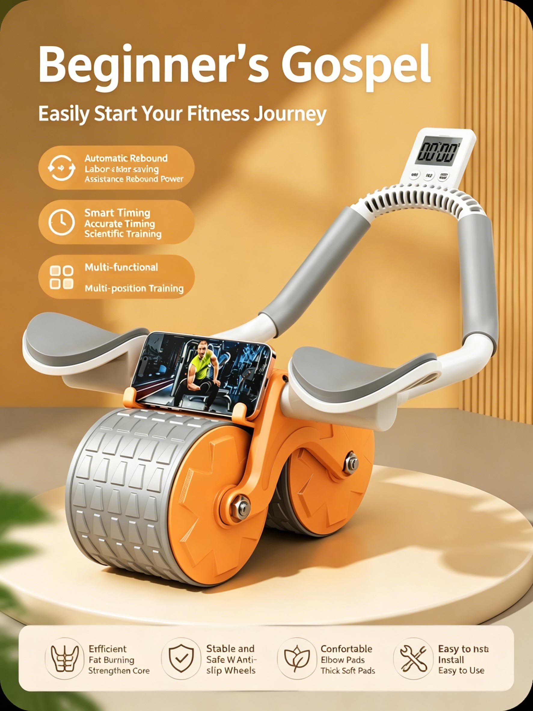 Elleboogsteun Abdominale Rolle - Ab Roller Wheel With Elbow Support recensie en prijs