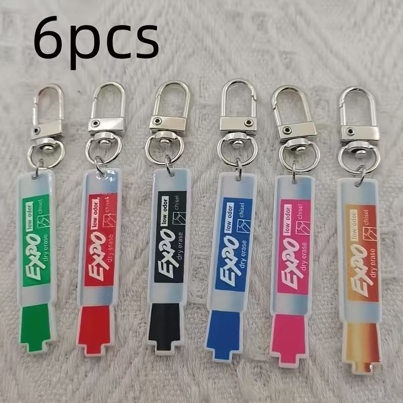 6 stuks acryl pen-sleutelhange - Hiking recensie en prijs