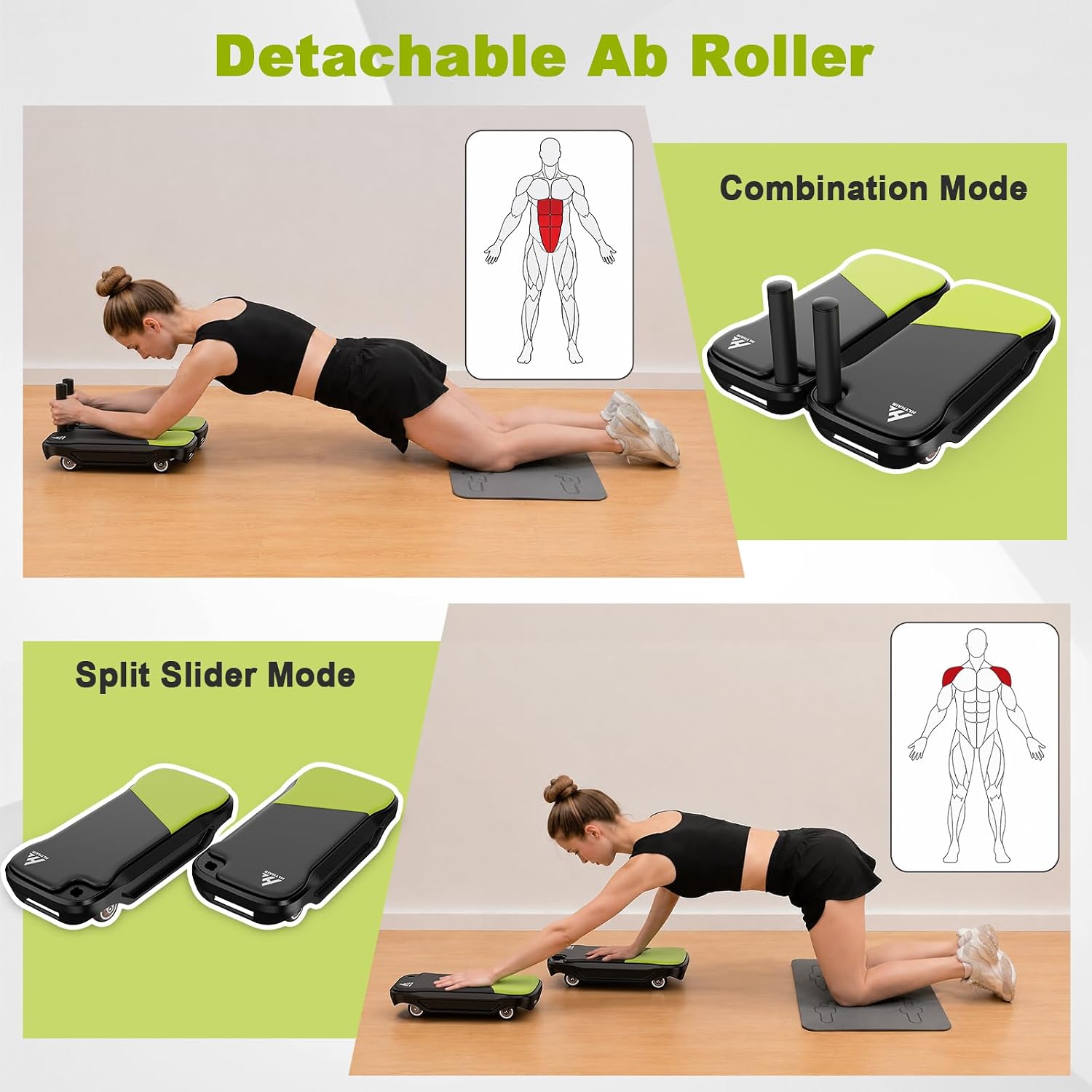 Ab Wheel Core Trainer met afne - Ab Roller Wheel With Elbow Support recensie en prijs