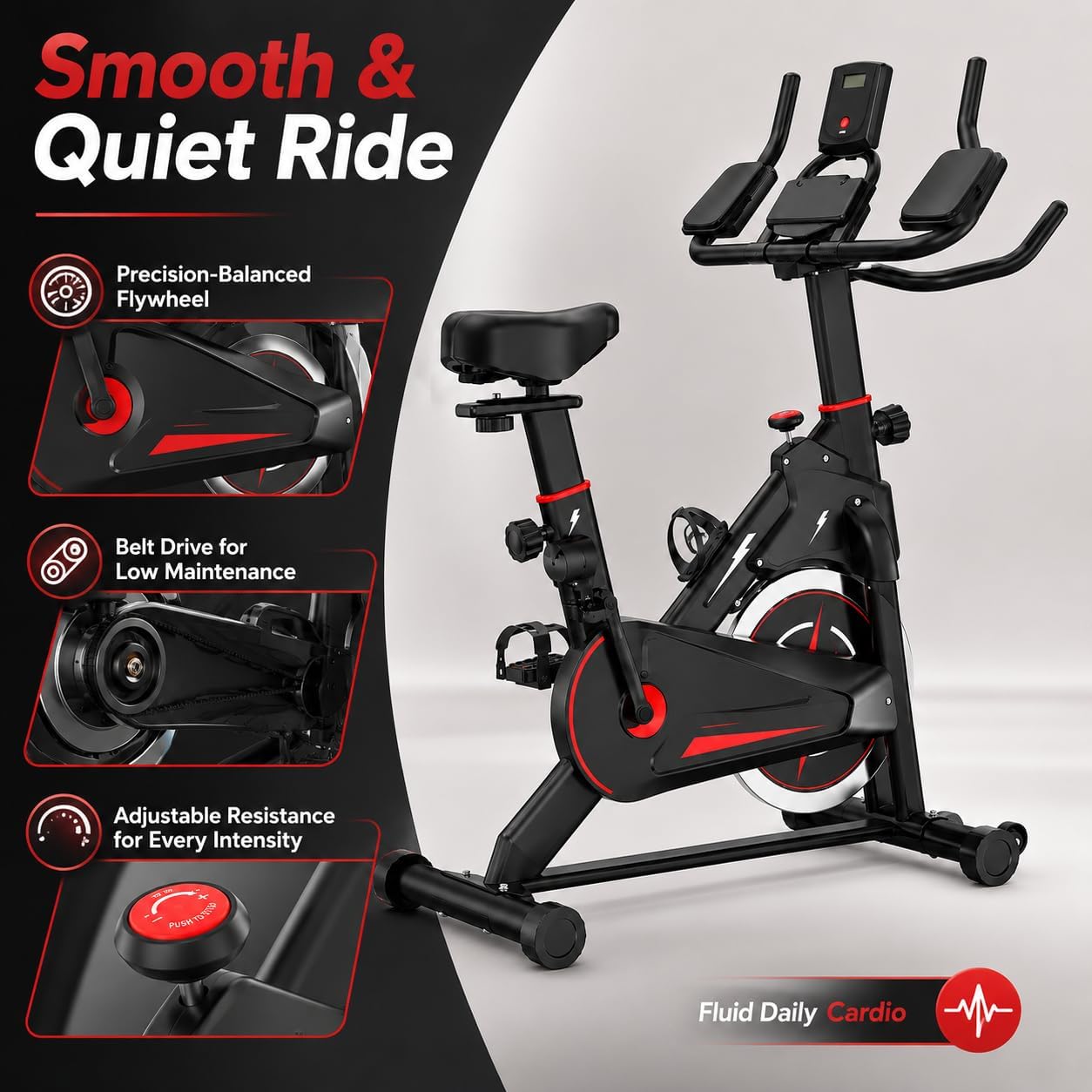 Indoor hometrainer met magneti - Exercise Bike Magnetic Resistance recensie en prijs