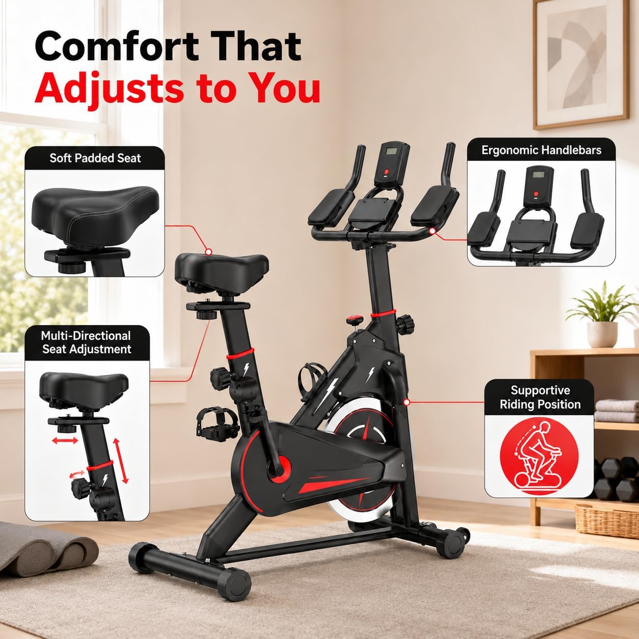 Indoor hometrainer met magneti - Exercise Bike Magnetic Resistance recensie en prijs