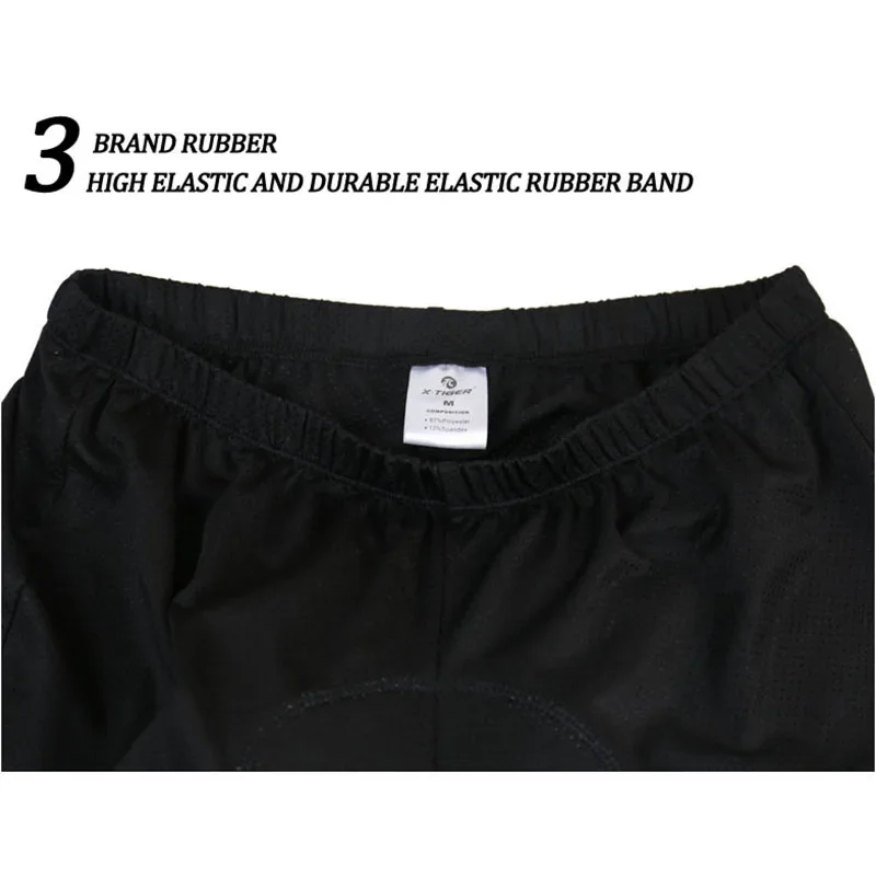 X-Tiger fietsbroek ademend mes - Padded Cycling Shorts 5D Gel recensie en prijs